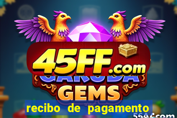 recibo de pagamento em word